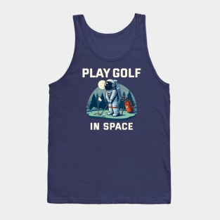 Playing golf in Space Tank Top